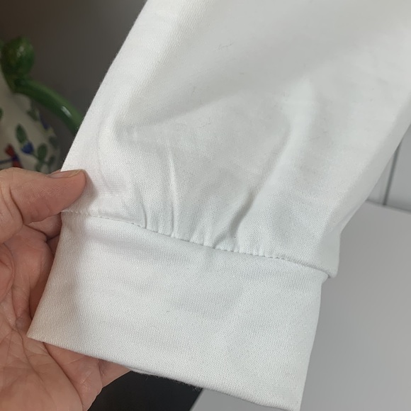 NWOT Thanksgiving thin white long sleeved sweatshirt bust 24”. Turkey on front - Picture 3 of 6